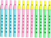 JOINPAYA 6-hole Recorder Flute Set 12pcs Plastic Flutes for Boys and Girls Boys and Girls Music Instrument Recorder Random Color