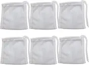 DEECOOYA QIHYCUF 6 Pack Small Sized Filter Bags for Activated Carbon,3 by 4 inches High Flow Aquarium Mesh Media Filter Bag Fish Tank Filter Bags