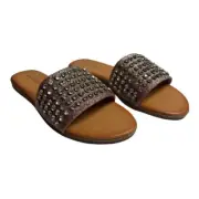 Zigi Soho EMMILA Multicolor Glitter Studded Slide Sandals Women’s 8.5 New