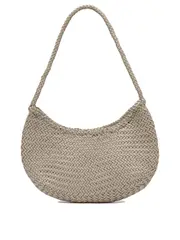 [Dragon Diffusion] Dragon Diffusion-Nova Luna 3mm Mini Moon Shape Hobo 27x18x4 Cm Borse A Spalla Grey-Donna OS
