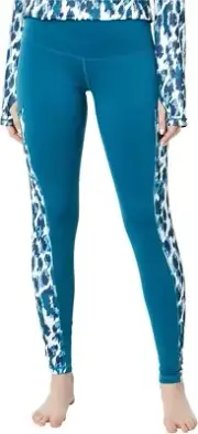 Hot Chillys Micro-Elite Chamois Tights Women's XL Blue Elastic Waist JDM524