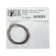 NEW NCE 5240251 Ultraflex Wire 30 Gauge 10ft Brown FREE US SHIP