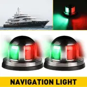 2pcs Marine Yacht Pontoon Boat 12V Stainless Steel Bow LED Navigation Lights