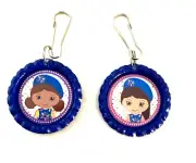 Handmade Girl Scout Daisies Zipper Pulls Set of 2