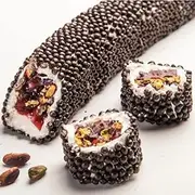 RUBY Premium Turkish Delight - Granulated Chocolate Mega Pasha Delight With Pomegranate & Pistachio.