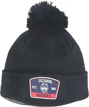 Zephyr ZHATS Standard NCAA Officially Licensed Pom Beanie Patch Switchback Black