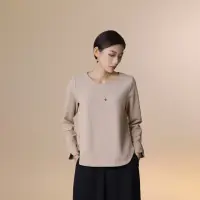 在飛比找momo購物網優惠-【giordano ladies】23FW_七分袖上衣(02