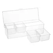 Lemon & Lime Crystal Multifunction Chilled Condiment Box Set With Lid Plastic
