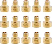 15 Pcs Carburetor Main Jet Kit Replacement for Mikuni VM22 VM24 VM26 Carburetor Used on 125cc 150cc 200cc 250cc Engine Motorcycle Dirt Pit Bike (15 PCS)