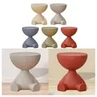 Small Round Side End Table Tea Table Modern Household Bedside Cabinet for