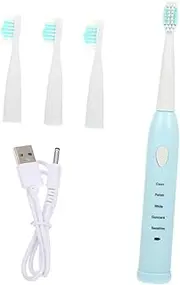 Minkissy Charging Kids Electric Toothbrush 5-mode Soft Bristle Toothbrush Tooth Cleaning Brush for Children