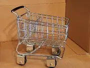 Mini Grocery Shopping Cart Home Decor OR Fashion Doll (Barbie) Accessory