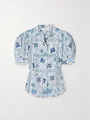 [SEE BY CHLOÉ] SEE BY CHLOÉ - Caravan Embroidered Voile Blouse - Blue - FR 36 FR 36 Blue