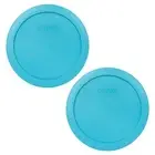 Pyrex 7201PC Surf Blue 4 Cup Round Plastic Food Storage Lid Genuine Replacement