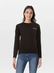 Black Wool Knit Amour Jumper