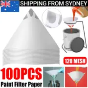 100PCS Micron Paint Paper Strainers Resin Filter Tips Disposable Paint Cones