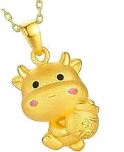 [VALICLUD] Gilded Cow Shape Pendant Cow Charm Jewelry Making Supply Diy Jewelry Material