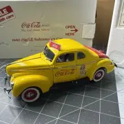 Danbury Mint 1940 Coca-Cola Salesman's Car Yellow 1/24 Diecast Metal