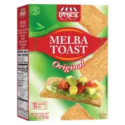 Snacktery Original Melba Toast Crackers - Thin and Crispy Flatbread Crackers ...