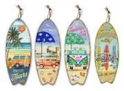 bulk 8 Kombi Beach Wall Hanging Deco 4 Assorted 30x78cm