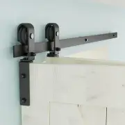 3.3FT Bi-Folding Sliding Barn Door Hardware,Smoothly and Quietly-Heavy Duty -Sim