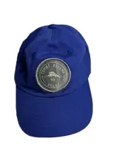 Tommy Bahama Coral Reef Cotton Golf Baseball Cap Marlin 93 Relax Patch Blue NWT