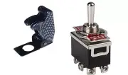 1 PC DPDT HEAVY DUTY TOGGLE SWITCH 20AMP@125VAC CARBON COVER # ST77/66-5014