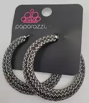 Paparazzi Two Toned Metal Hoop Earring Pair New w Tags