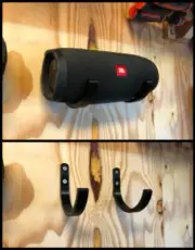 3D Printed Wall Mount Hooks for JBL Charge 3 & Charge 4 Bluetooth Speaker