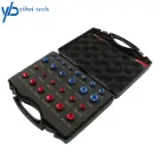 26 PCS Nut and Bolt Gauges Thread Checker 12 Metric & 14 Inch