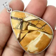 Natural Brecciated Mookaite 925 Sterling Silver Pendant Jewelry P-1001