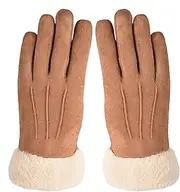 [Generic] Cycling Gloves For Women Touchscreen | Cold Protection Cycling Gloves | Thicken Fleece Thermal Riding Gloves For Female Outdoor Activity