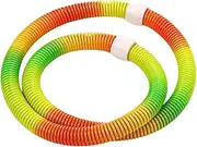 yuksok Fitness Hoop Exercise Hoop Entertainment Sports Spring Design, PVC, Workout for Travel Home Men Women Adults Gym