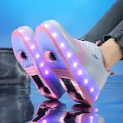Roller Skate Shoes For Kids Boys Girls Child 2 Wheels Sneaker Lighted Footwear
