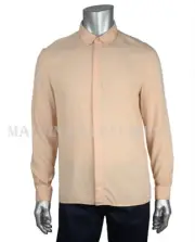 GUCCI DRESS SHIRT MENS FLUID PLAIN WEAVE COTTON OLD ROSE CAMBRIDGE $460 38 15