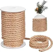 1 Roll Jute Twine Rope Heavy Duty Decorative Cord for Crafts DIY Projects and Home Decor for Weaving Knotting and Hanging Decorations