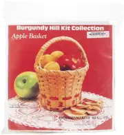 Commonwealth Burgundy Hill Basket Kit-Apple Basket 6"X6"X9" 12800-12842