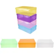 7 Pcs Storage Shoe Box Sneaker Boxes Stackable Rack For Closet Man Child