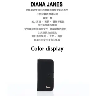 Diana Janes 牛皮兩折長夾-黑