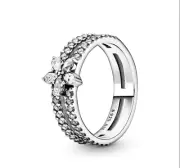 Authentic Pandora Sparkling Snowflake Ring Size (50) 5