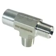 Threaded NPT Tee | MNPT 3/8 inch x MNPT 3/8 inch x FNPT 3/8 - SS316 (3 Pack)