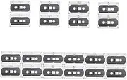 HEALEEP 20pcs Blank Audio Cassette Tapes Transparent Shell for Easy Labeling Capacity for Music and Voice Recording Low Noise Design