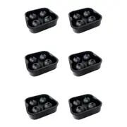 6PK Urban Kitchen Round Silicone Ice Tray 4 Cubes 11.5x11.5cm