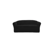 SureFit Pearson Two Seater Couch Cover Ebony