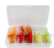 Fishing Spinner Baits | Glitter Spinner Baits Kit - Fishing Accessory with Reflective Beads for Freshwater and Saltwater Environment