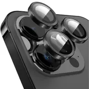 iPhone 15 14 13 Pro Max Metal Ring Glass Screen Cover Camera Lens Protector