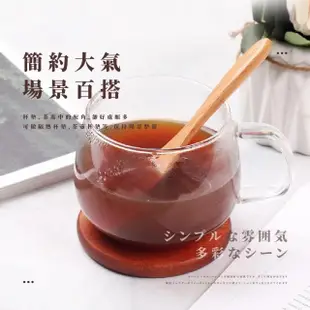 【簡約居家】日式質感烏檀木加厚方形凹型杯墊(居家 廚具 杯托 隔熱墊 乾果盤 木質杯墊 防燙墊)