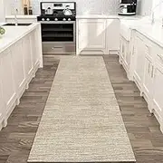 Runner Rug for Kitchen Non-Slip 100cm/1.5m/2m/300cm/350cm/4m/5m/6m Length Modern Modern Washable Corridor Kitchen Entryway Runner Carpet(2.3ft×19.7ft/70×600cm)