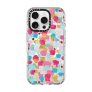 iPhone 16 Pro Clear Case MagSafe Compatible Magenta Confetti