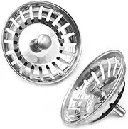 Sink Strainer Plug, 2Pack Kitchen Sink Waste Plug Drain Stopper Basket Filter - 304 Strainer Stainless Steel in Kitchens and Bathrooms Plug |Strainer| Basket Sink Waste Plug (82mm)